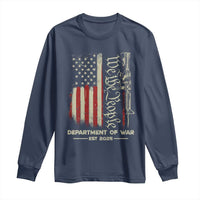 Department of War Est 2025 Long Sleeve Shirt We The People Rifle American Flag Patriotic 2A Statement - Wonder Print Shop