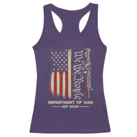 Department of War Est 2025 Racerback Tank Top We The People Rifle American Flag Patriotic 2A Statement - Wonder Print Shop