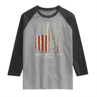 Department of War Est 2025 Raglan Shirt We The People Rifle American Flag Patriotic 2A Statement - Wonder Print Shop