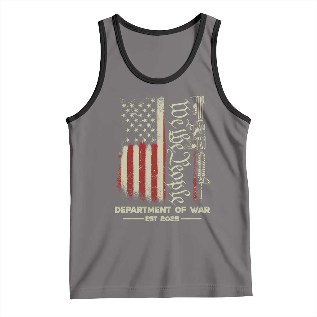 Department of War Est 2025 Tank Top We The People Rifle American Flag Patriotic 2A Statement - Wonder Print Shop