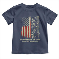 Department of War Est 2025 Toddler T Shirt We The People Rifle American Flag Patriotic 2A Statement - Wonder Print Shop
