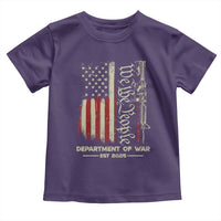 Department of War Est 2025 Toddler T Shirt We The People Rifle American Flag Patriotic 2A Statement - Wonder Print Shop