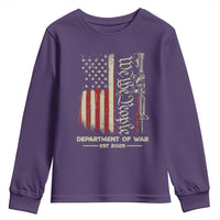 Department of War Est 2025 Youth Sweatshirt We The People Rifle American Flag Patriotic 2A Statement - Wonder Print Shop