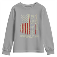 Department of War Est 2025 Youth Sweatshirt We The People Rifle American Flag Patriotic 2A Statement - Wonder Print Shop