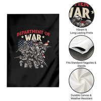 Department of War Est 2025 Garden Flag Patriotic Combat Squad Tactical Soldiers Graphic - Wonder Print Shop