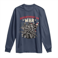 Department of War Est 2025 Long Sleeve Shirt Patriotic Combat Squad Tactical Soldiers Graphic - Wonder Print Shop