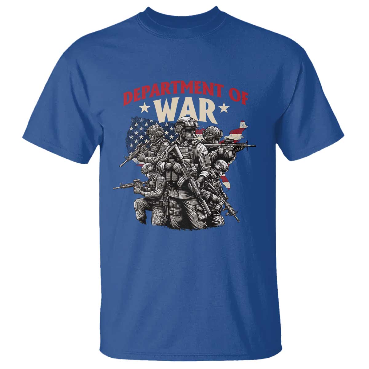 Department of War Est 2025 T Shirt Patriotic Combat Squad Tactical Soldiers Graphic - Wonder Print Shop