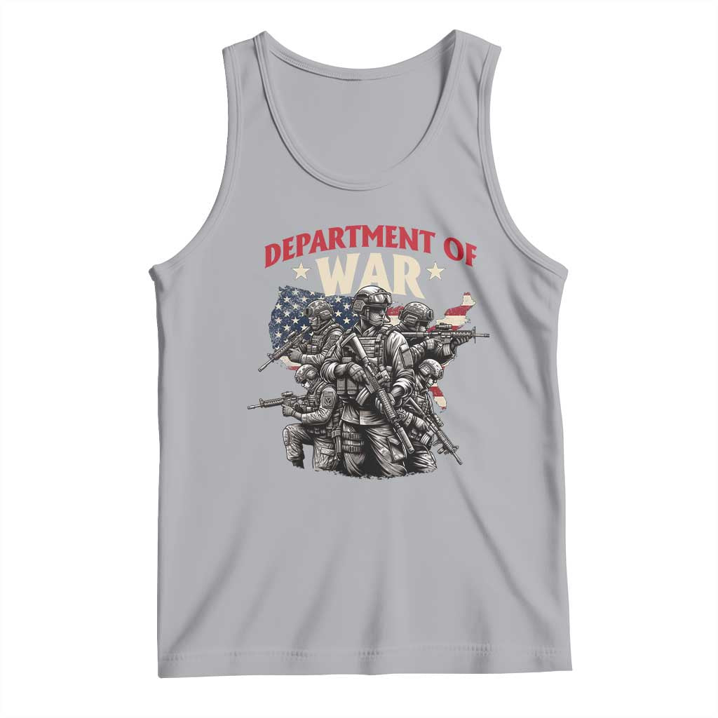 Department of War Est 2025 Tank Top Patriotic Combat Squad Tactical Soldiers Graphic - Wonder Print Shop