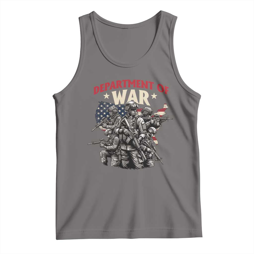 Department of War Est 2025 Tank Top Patriotic Combat Squad Tactical Soldiers Graphic - Wonder Print Shop