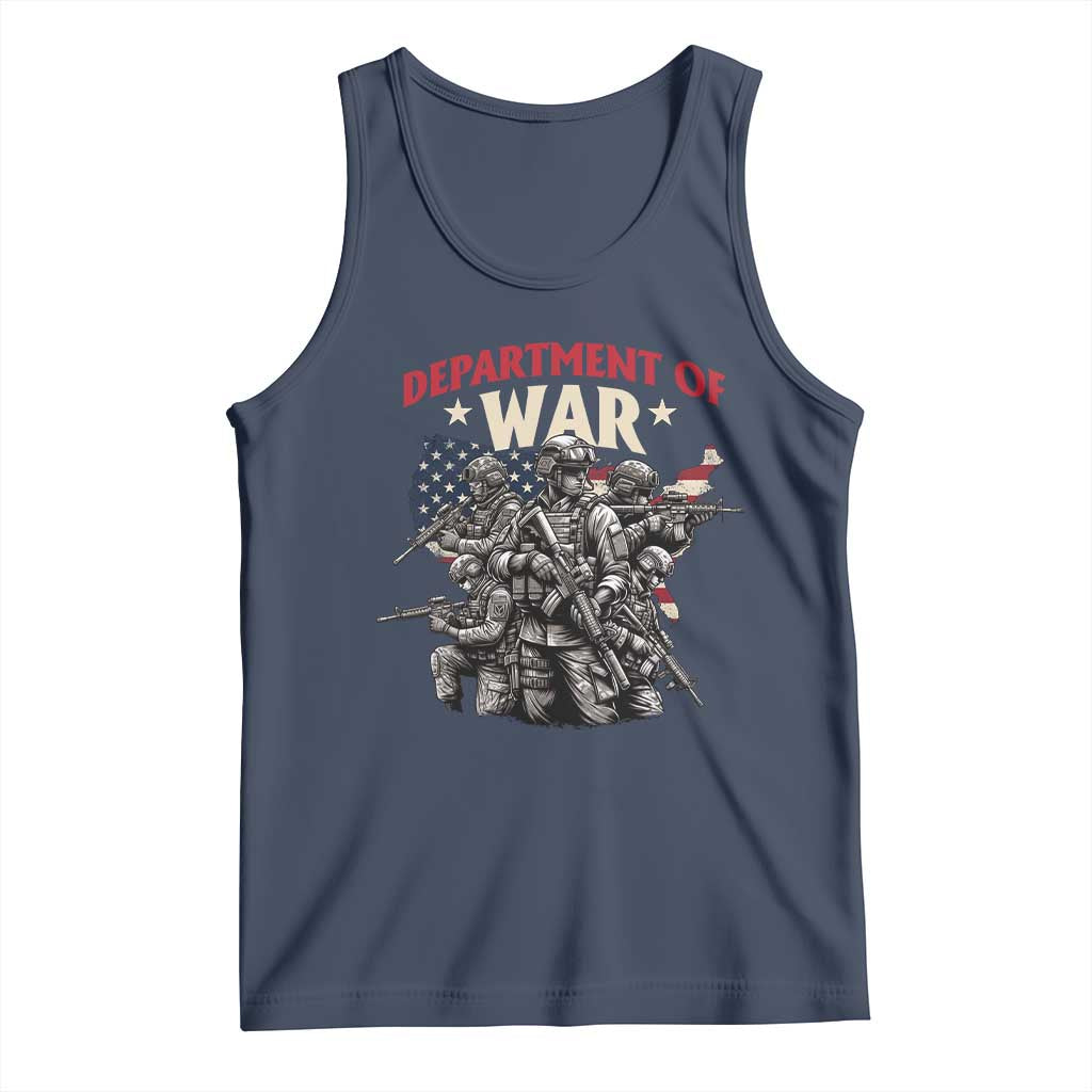 Department of War Est 2025 Tank Top Patriotic Combat Squad Tactical Soldiers Graphic - Wonder Print Shop