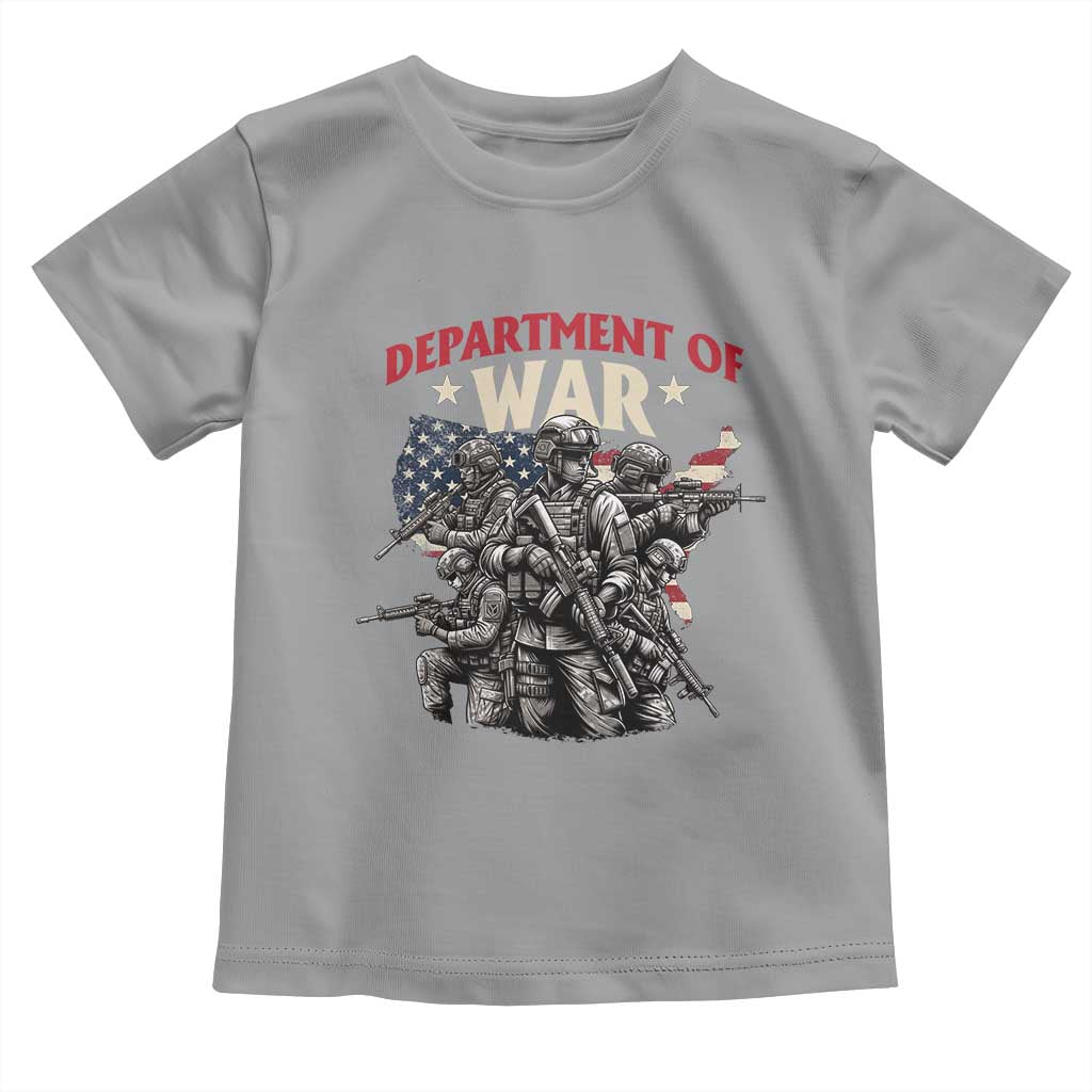 Department of War Est 2025 Toddler T Shirt Patriotic Combat Squad Tactical Soldiers Graphic - Wonder Print Shop