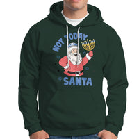 Santa Hanukkah Hoodie Not Today Santa Chanukah Jewish Festival Jew Hanukkah - Wonder Print Shop