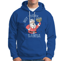 Santa Hanukkah Hoodie Not Today Santa Chanukah Jewish Festival Jew Hanukkah - Wonder Print Shop