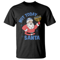 Santa Hanukkah T Shirt Not Today Santa Chanukah Jewish Festival Jew Hanukkah - Wonder Print Shop