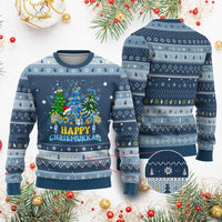 Merry Chrismukkah Hanukkah Ugly Sweater Jewish Christmas Trees Chanukah - Wonder Print Shop