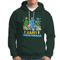 Christmas Hanukkah Hoodie Merry Christmukkah Jewish Christmas Trees Chanukah Hanukkah - Wonder Print Shop