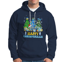 Christmas Hanukkah Hoodie Merry Christmukkah Jewish Christmas Trees Chanukah Hanukkah - Wonder Print Shop