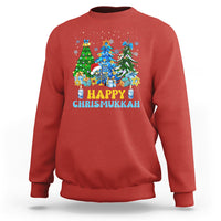 Christmas Hanukkah Sweatshirt Merry Christmukkah Jewish Christmas Trees Chanukah Hanukkah - Wonder Print Shop