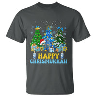 Christmas Hanukkah T Shirt Merry Christmukkah Jewish Christmas Trees Chanukah Hanukkah - Wonder Print Shop