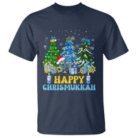 Christmas Hanukkah T Shirt Merry Christmukkah Jewish Christmas Trees Chanukah Hanukkah - Wonder Print Shop