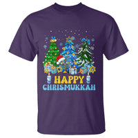 Christmas Hanukkah T Shirt Merry Christmukkah Jewish Christmas Trees Chanukah Hanukkah - Wonder Print Shop