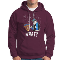 Hanukkah Cat Hoodie What Hanukkah Cat Funny Chanukah Jewish Women Girls Kids - Wonder Print Shop