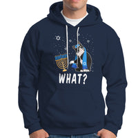 Hanukkah Cat Hoodie What Hanukkah Cat Funny Chanukah Jewish Women Girls Kids - Wonder Print Shop