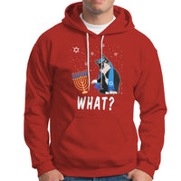Hanukkah Cat Hoodie What Hanukkah Cat Funny Chanukah Jewish Women Girls Kids - Wonder Print Shop
