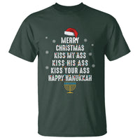 Merry Christmas Kiss My Ass His Ass Your Ass Happy Hanukkah T Shirt - Wonder Print Shop