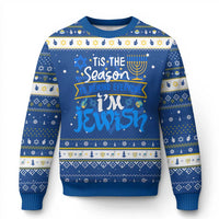 Funny Jewish Hanukkah Ugly Sweater Tis The Season To Remind Everyone Im Jewish - Wonder Print Shop