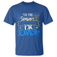 Tis The Season To Remind Everyone Im Jewish Funny Hanukkah T Shirt - Wonder Print Shop