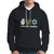 Peace Love Hanukkah Retro Chanukah Jewish Menorah Star of David Hoodie - Wonder Print Shop