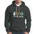 Peace Love Hanukkah Retro Chanukah Jewish Menorah Star of David Hoodie - Wonder Print Shop