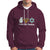Peace Love Hanukkah Retro Chanukah Jewish Menorah Star of David Hoodie - Wonder Print Shop