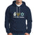 Peace Love Hanukkah Retro Chanukah Jewish Menorah Star of David Hoodie - Wonder Print Shop