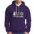 Peace Love Hanukkah Retro Chanukah Jewish Menorah Star of David Hoodie - Wonder Print Shop