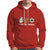 Peace Love Hanukkah Retro Chanukah Jewish Menorah Star of David Hoodie - Wonder Print Shop