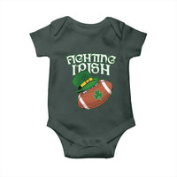 Fighting Irish Baby Onesie Football Shamrock St Patricks Spirit Classic Vintage