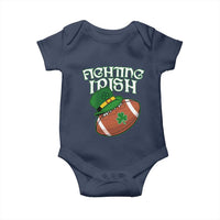 Fighting Irish Baby Onesie Football Shamrock St Patricks Spirit Classic Vintage