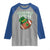 Fighting Irish Raglan Shirt Football Shamrock St Patricks Spirit Classic Vintage