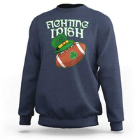 Fighting Irish Sweatshirt Football Shamrock St Patricks Spirit Classic Vintage