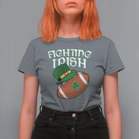 Fighting Irish T Shirt For Women Football Shamrock St Patricks Spirit Classic Vintage