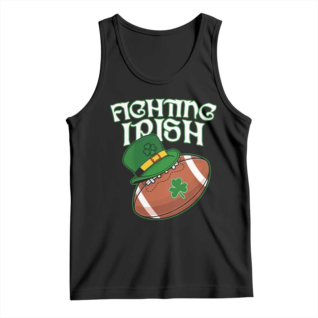 Fighting Irish Tank Top Football Shamrock St Patricks Spirit Classic Vintage