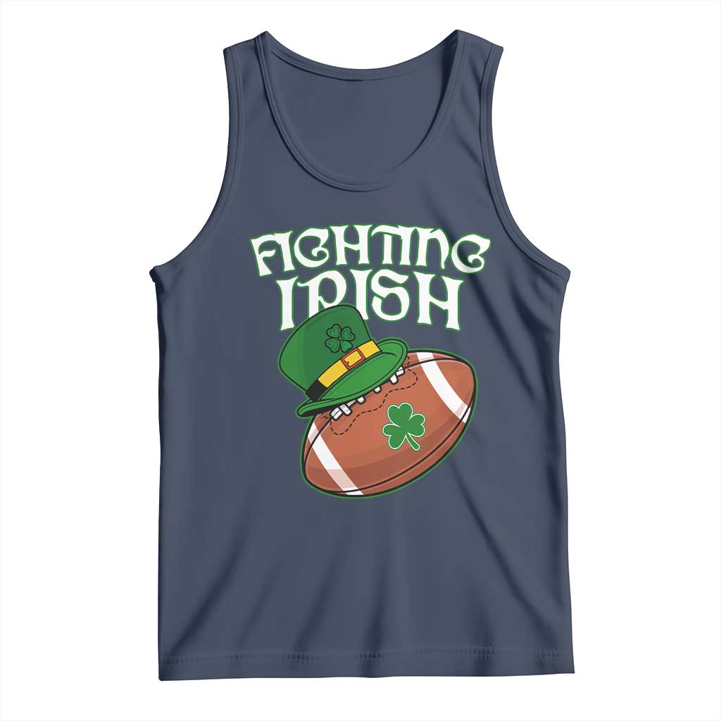 Fighting Irish Tank Top Football Shamrock St Patricks Spirit Classic Vintage