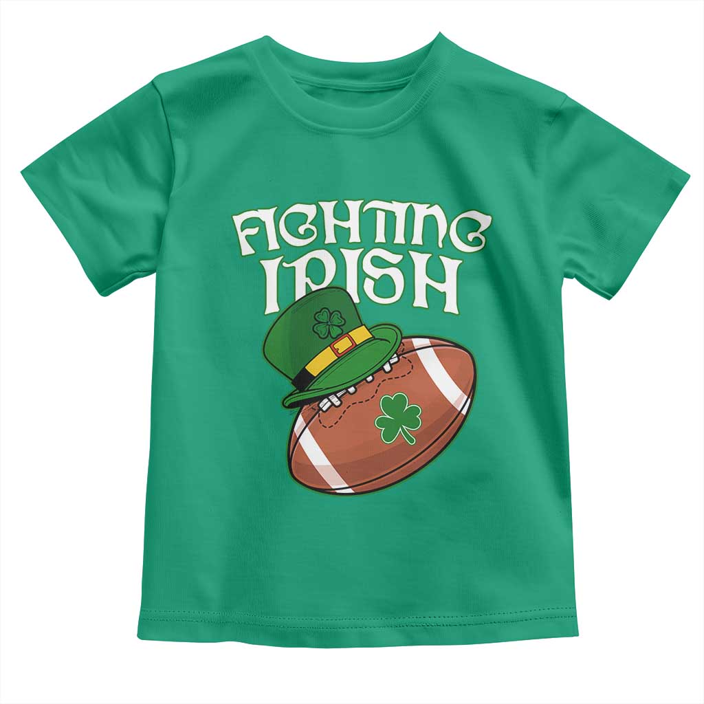 Fighting Irish Toddler T Shirt Football Shamrock St Patricks Spirit Classic Vintage