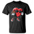 Valentines Day Heart Playing Football T Shirt Cute Gift for Sports Lovers
