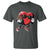 Valentines Day Heart Playing Football T Shirt Cute Gift for Sports Lovers