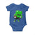 St Patricks Day Shamrock Playing Football Baby Onesie Cute Gift for Sports Lovers