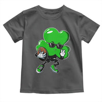 St Patricks Day Shamrock Playing Football Toddler T Shirt Cute Gift for Sports Lovers