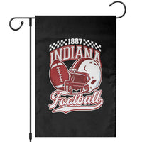 Indiana Pride Football Lover Garden Flag Retro IN for Sport Fans